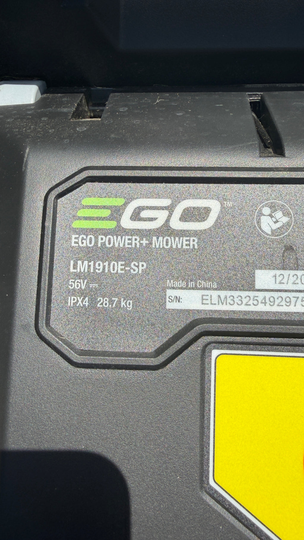 EGO LM1910E-SP 47-cm-Rasenmäher mit Radantrieb (ohne Akku)