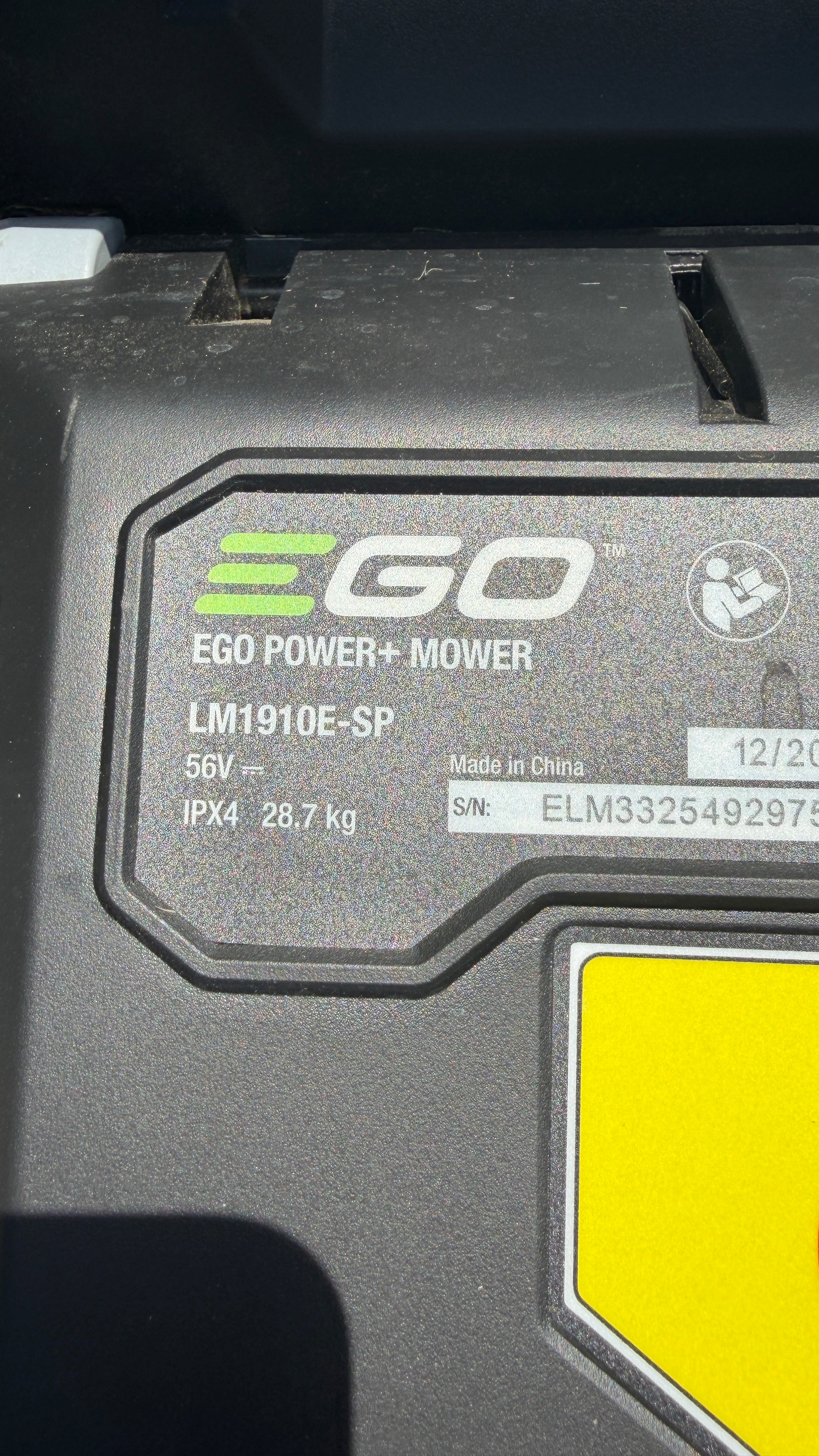 EGO LM1910E-SP 47-cm-Rasenmäher mit Radantrieb (ohne Akku)