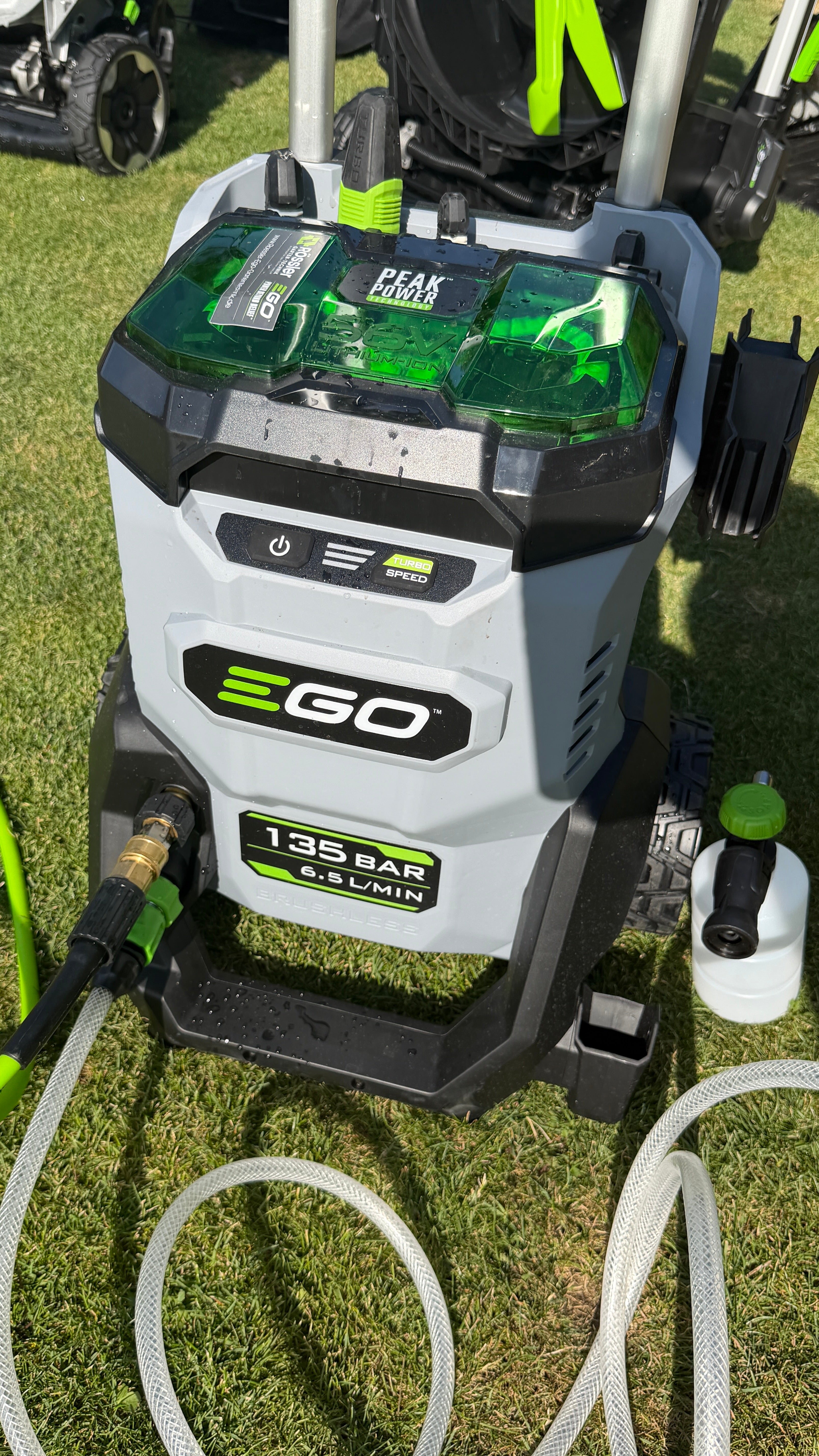 EGO HPW2000E kit Akku – Hochdruckreiniger 135 bar (Peak Power™)