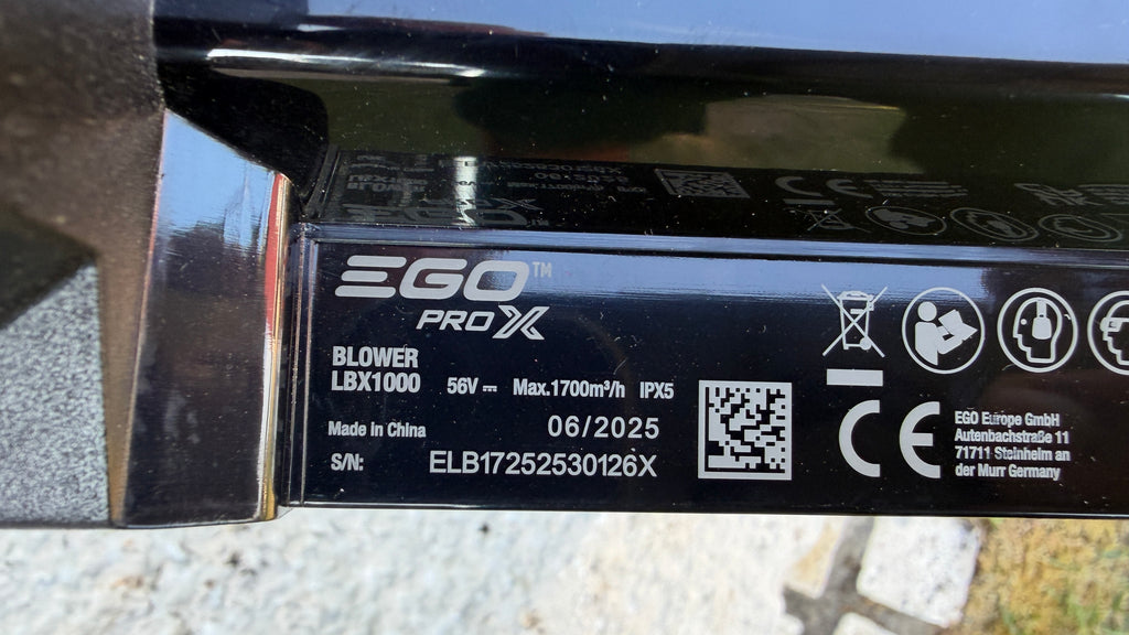 EGO LBX1000 LaubbläserLuftvolumen bis 1700m3/h Blaskraft bis zu 32N