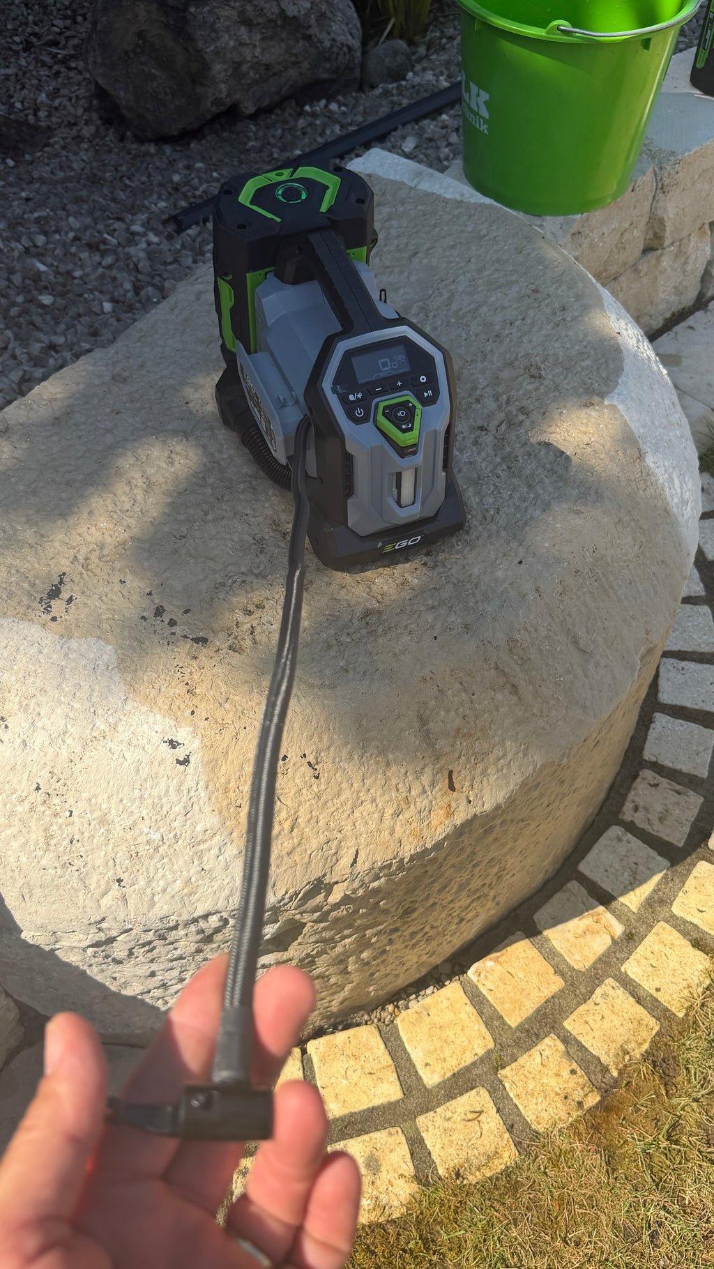 EGO IF1600E Akku– Kompressor 3-in-1-Kompressor