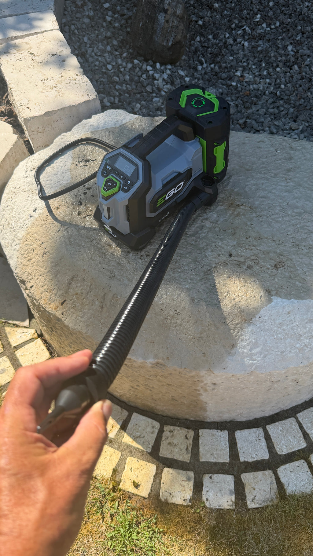 EGO IF1600E Akku– Kompressor 3-in-1-Kompressor