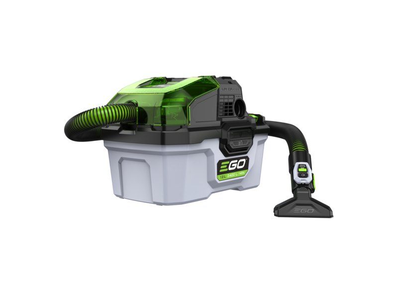 EGO WDV0300E Kompakter Nass- und Trockensauger 12 L